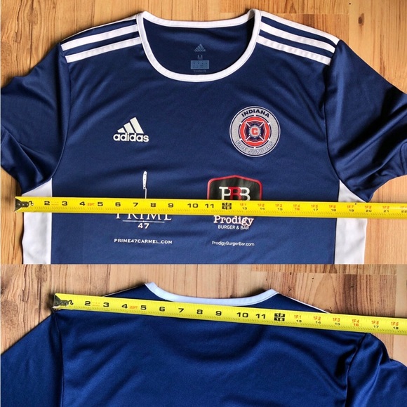 ADIDAS Climalite Active Shirt INDIANA FIRE JUNIORS Blue Medium Men’s - Picture 8 of 16